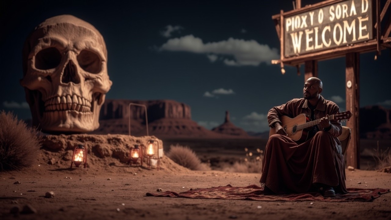 Desert Western Rock Instrumental - Outlaw Rock Grooves - Psychedelic Western Rock Vibes 01