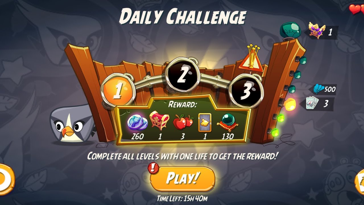Angry Birds 2 AB2 Daily Challenge 3-3-4 Rooms