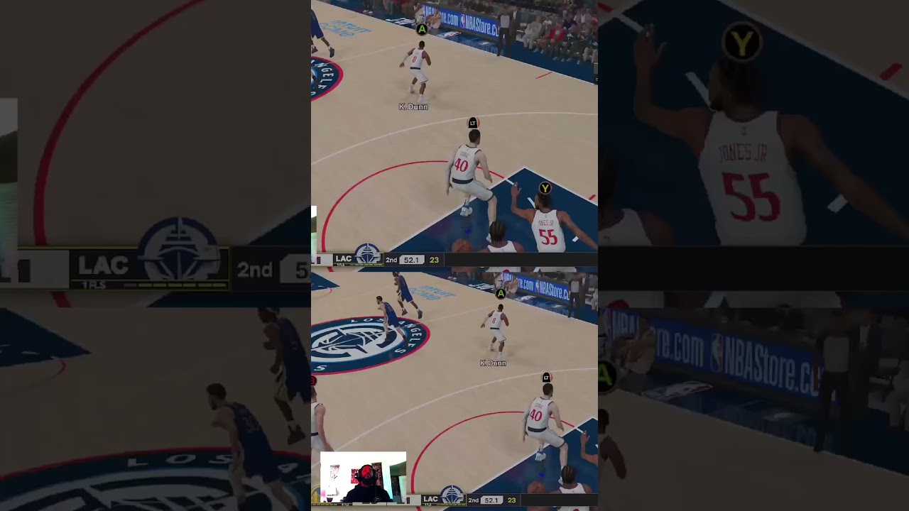 Run the floor big man #nba2k25 #gameplay  #esports #clippers #warriors #simulation #basketball