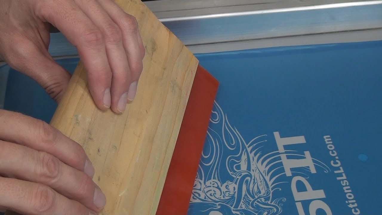 How To Screen Print: Controlling Squeegee & Ink On Screen