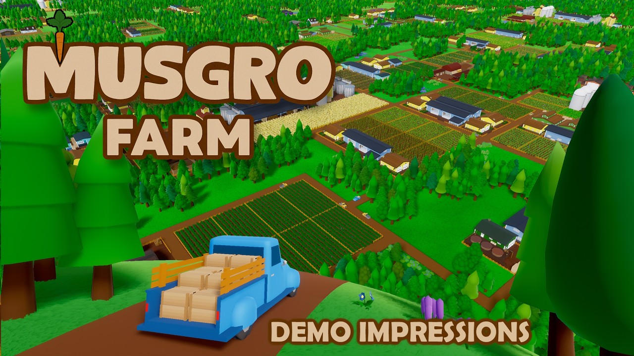 NEW Farm Factory Production Game! | Relax & Build Huge Farms | Musgro Farm Demo Impressions.