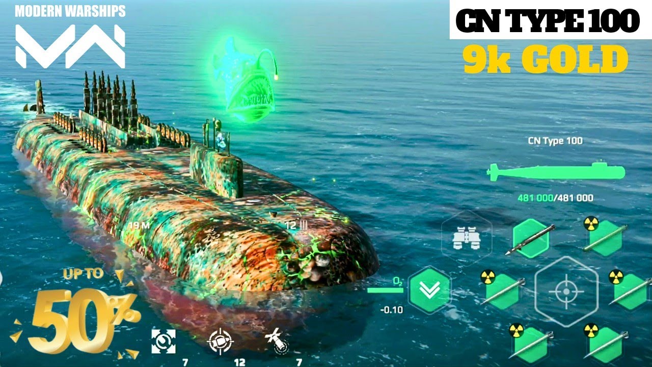 Modern warships - CN TYPE 100 FUll Nuclear Build 🔥 Try it worth or not #modernwarships