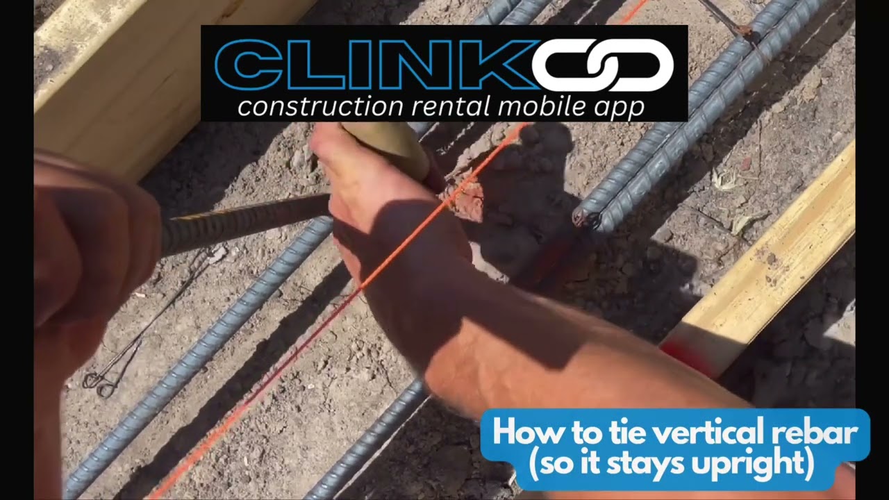 How to tie vertical rebar