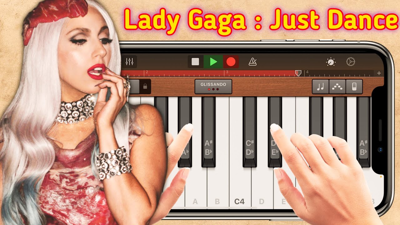 Lady Gaga - Just Dance on iPhone (GarageBand)