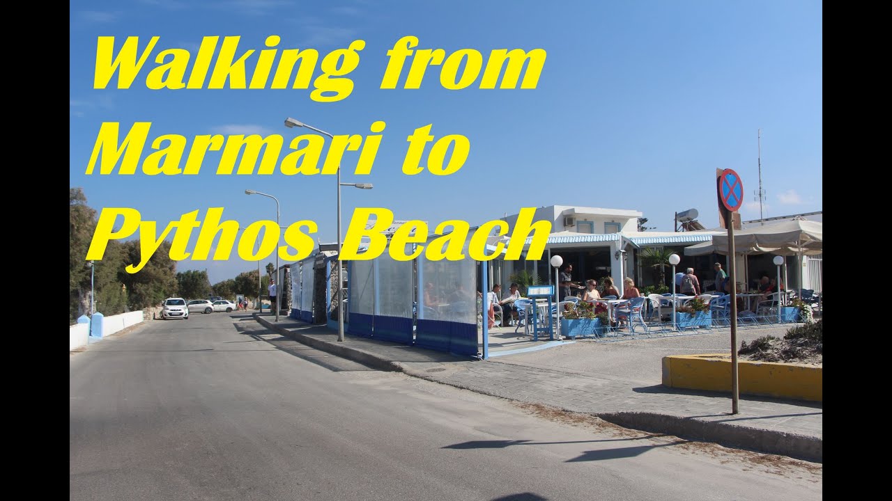 Walking from Marmari to Pythos Beach on the island of Kos in Greece