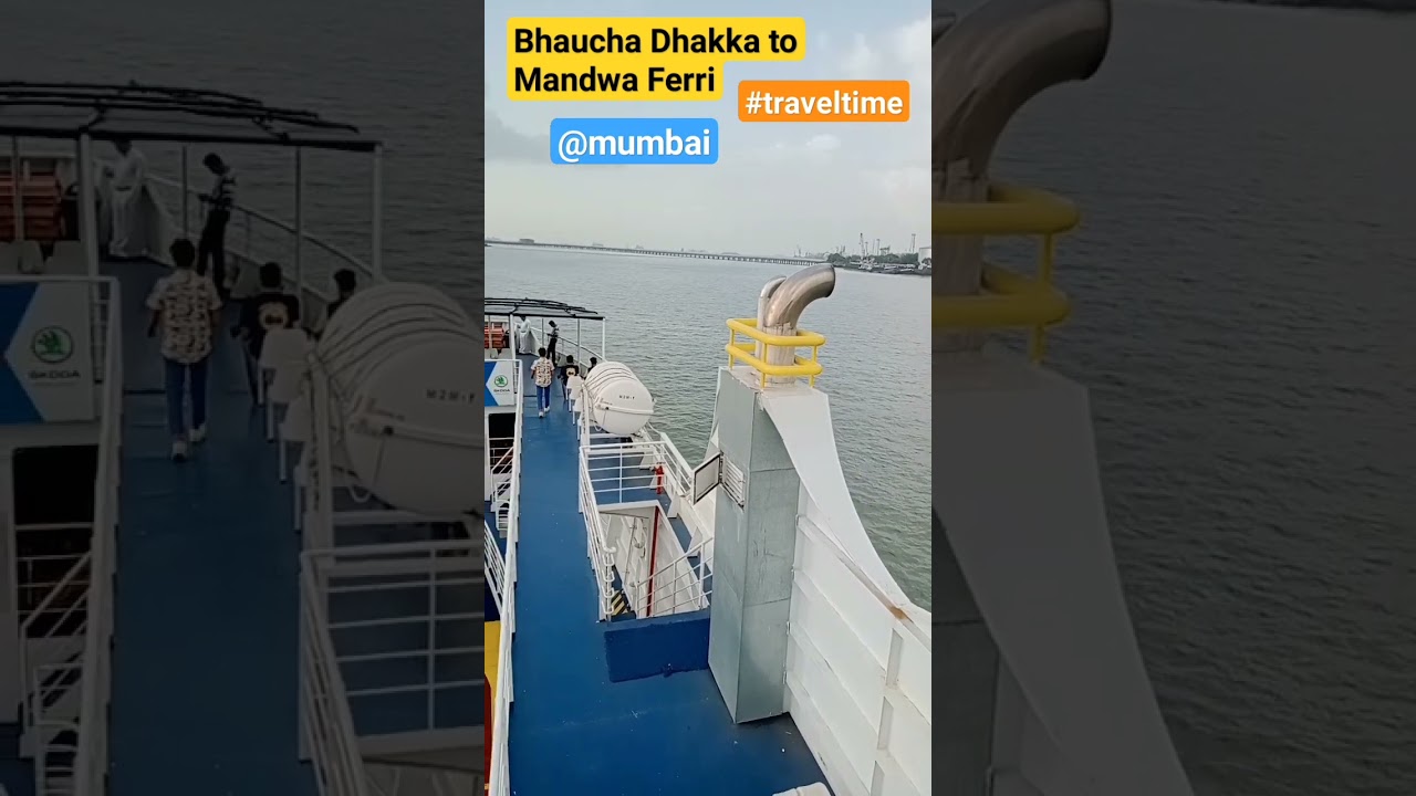 Bhaucha Dhakka to Mandwa Ferri | Ferri Time | Mumbai to Alibaug By Boat #travel #trendingshorts