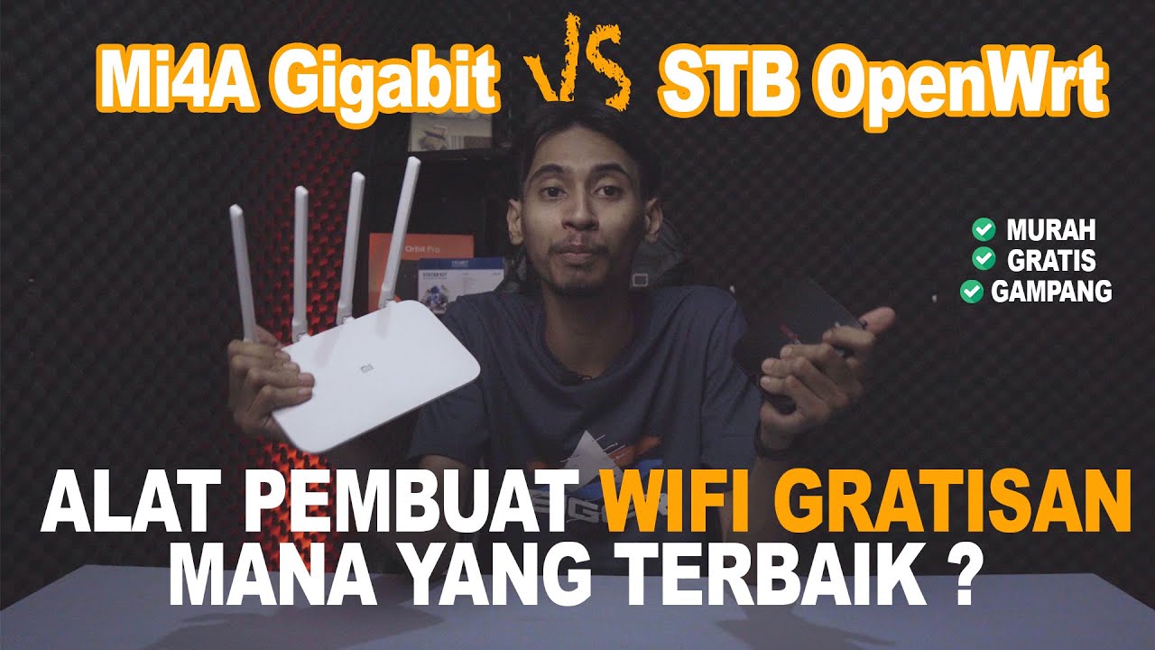 Alat Pembuat WIFI GRATISAN STB OpenWrt VS Mi4A Gigabit, MANA YANG TERBAIK ?