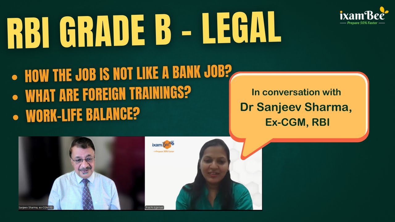 RBI Grade B Legal - All Questions answers by Dr Sanjeev Sharma, former CGM RBI