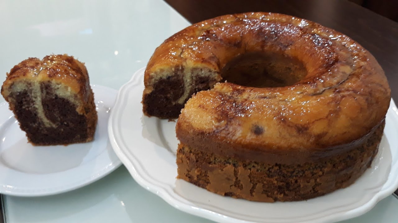 الكيكة اليومية الرخامية خفيفة واسفنجية بشكل ومذاق مختلف بكل اسرار نجاحها/marble cake
