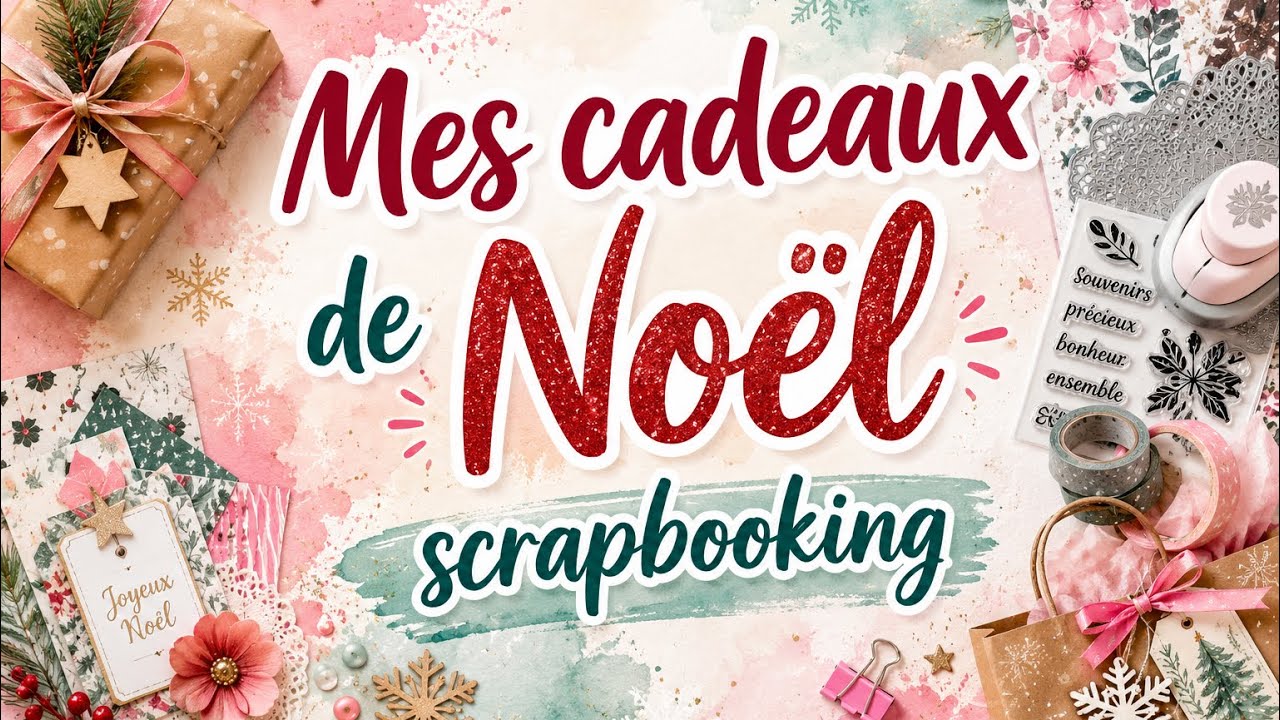 Mes cadeaux scrap de Noel #scrapbooking #noel #craftelier 