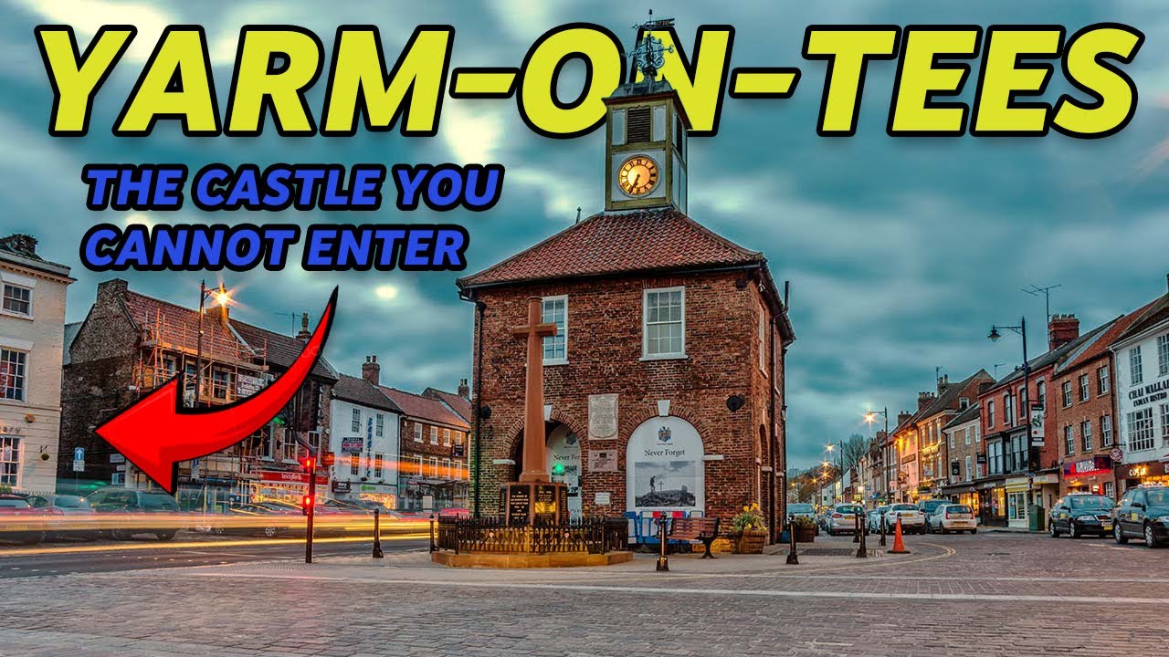 Yarm Town Walk in 4K: Discover Hidden Castle & Beautiful Riverside!