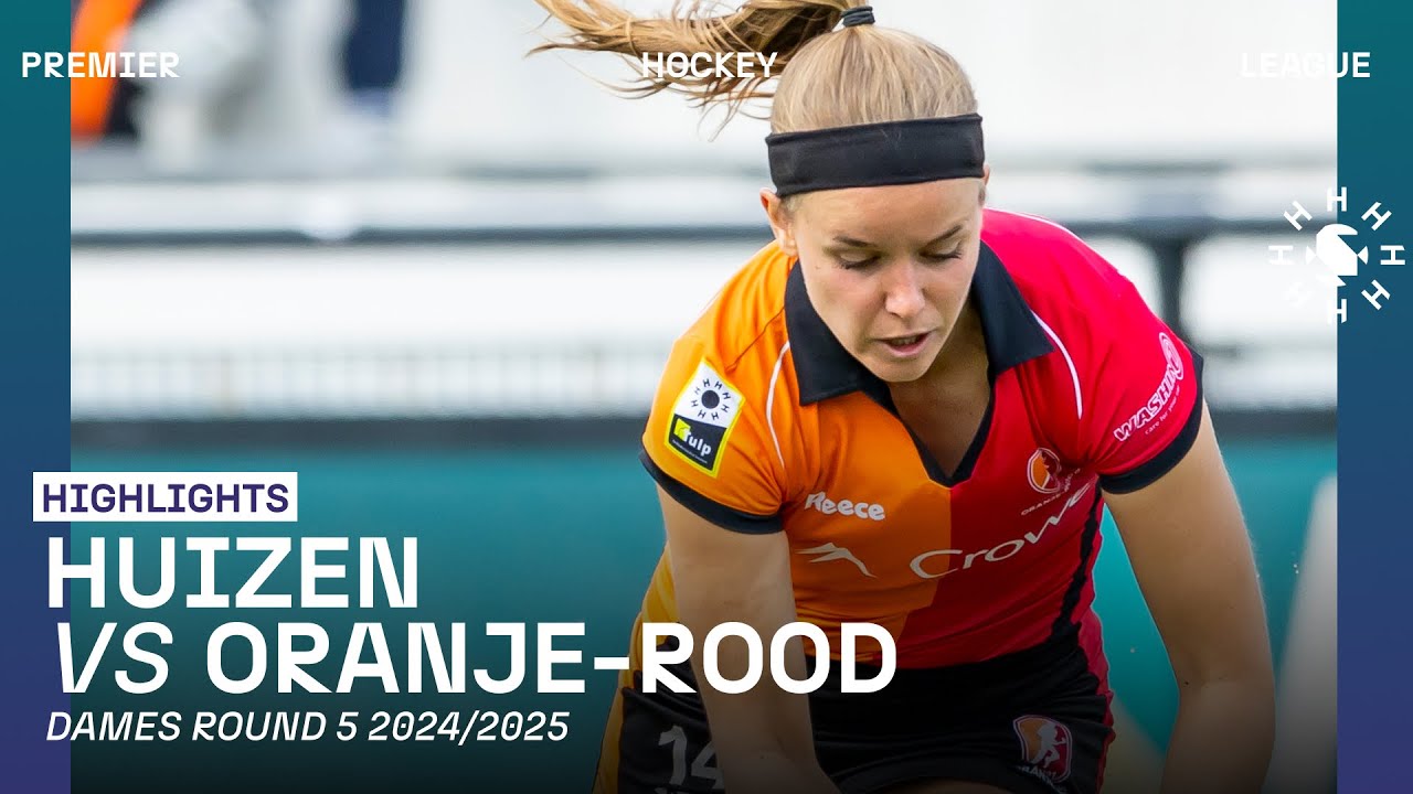 Huizen - Oranje-Rood 🏑 Tulp Hoofdklasse Dames ‘24/’25 RONDE 5 | Samenvatting
