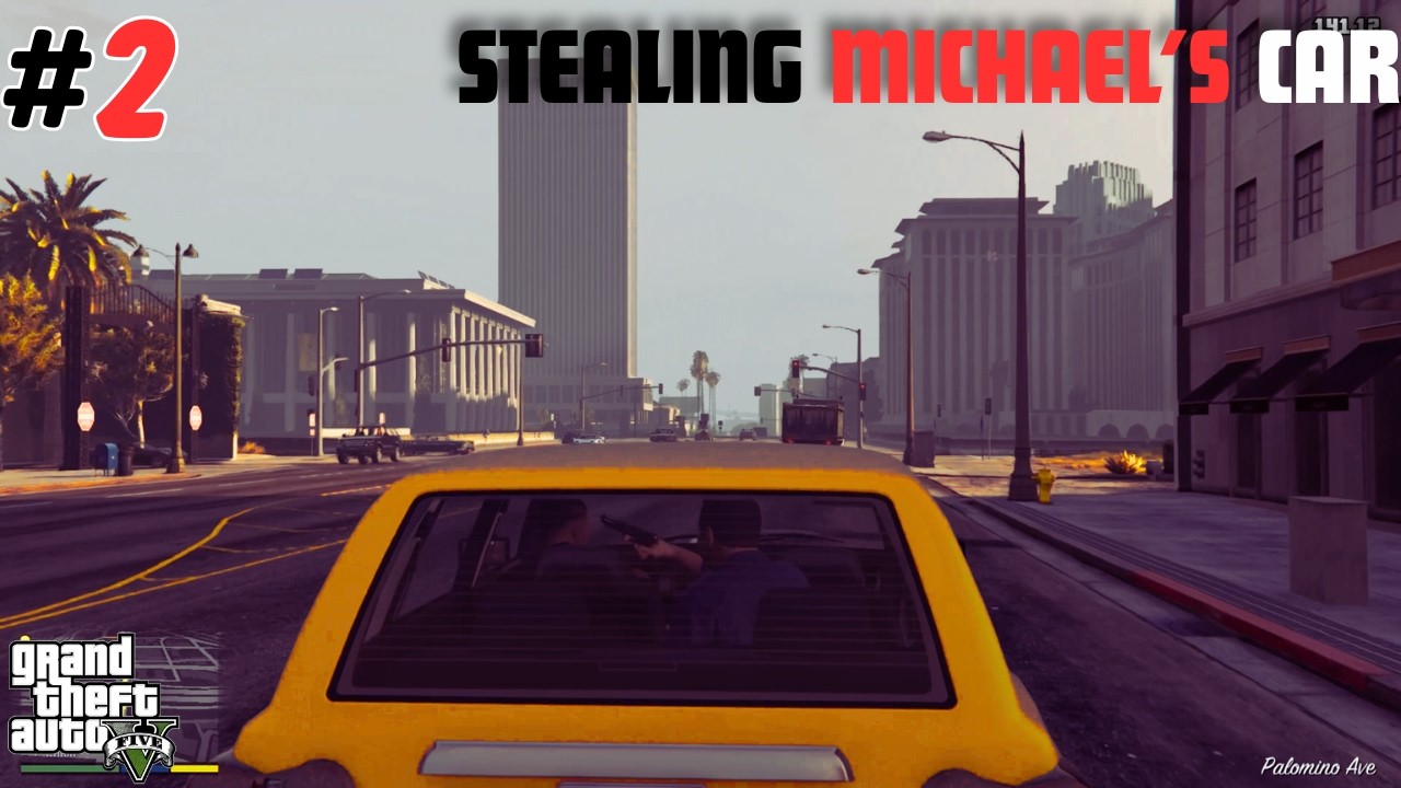 GTA 5 #2  GAMEPLAY | STEALING MICHAEL'S CAR.