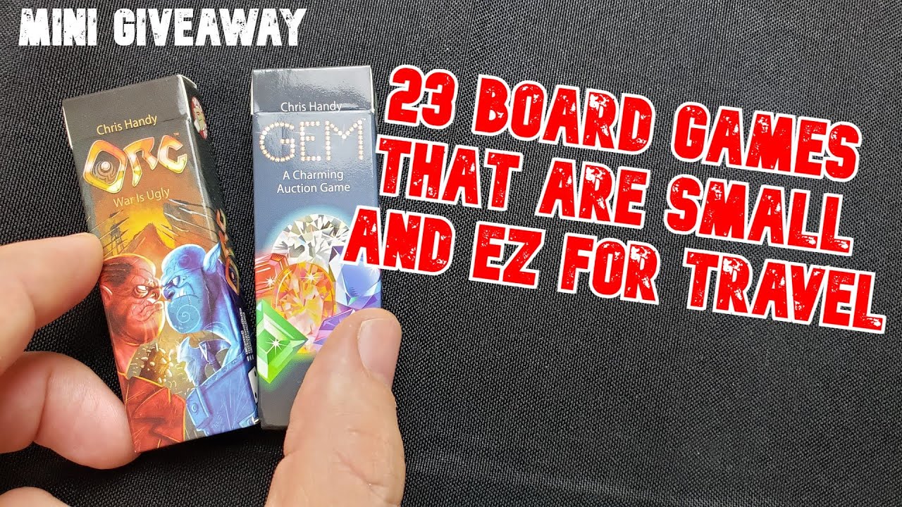 23 Board Games that are small and easy for travel