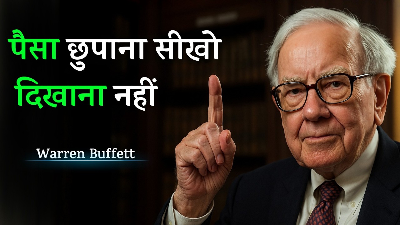 पैसा छुपाना सीखो, दिखाना नहीं | Warren Buffett का अमीर बनने का असली राज़ !
