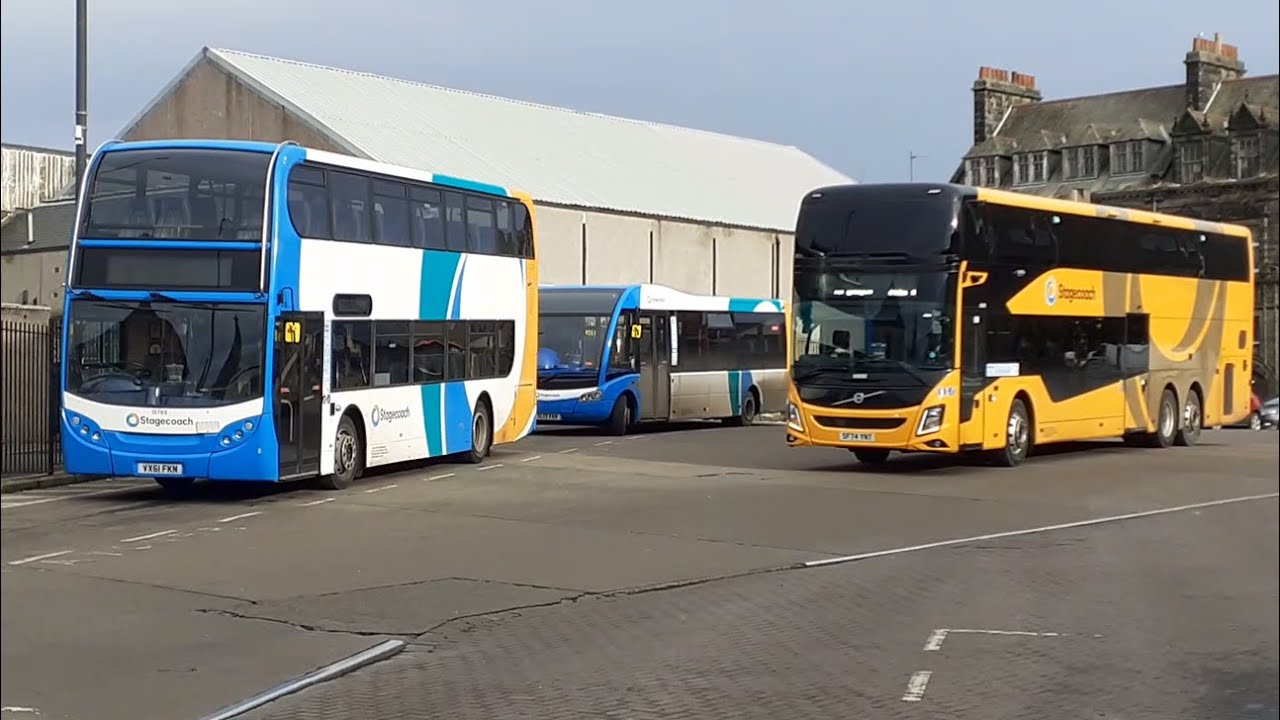 Buses at Dunfermline Bus Station 03/02/2025