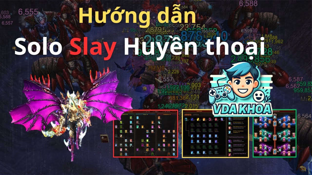 Hướng Dẫn Chi Tiết Cách Chơi Slayer solo map 850 , 1150 , 1450 - Muonline Season 20
