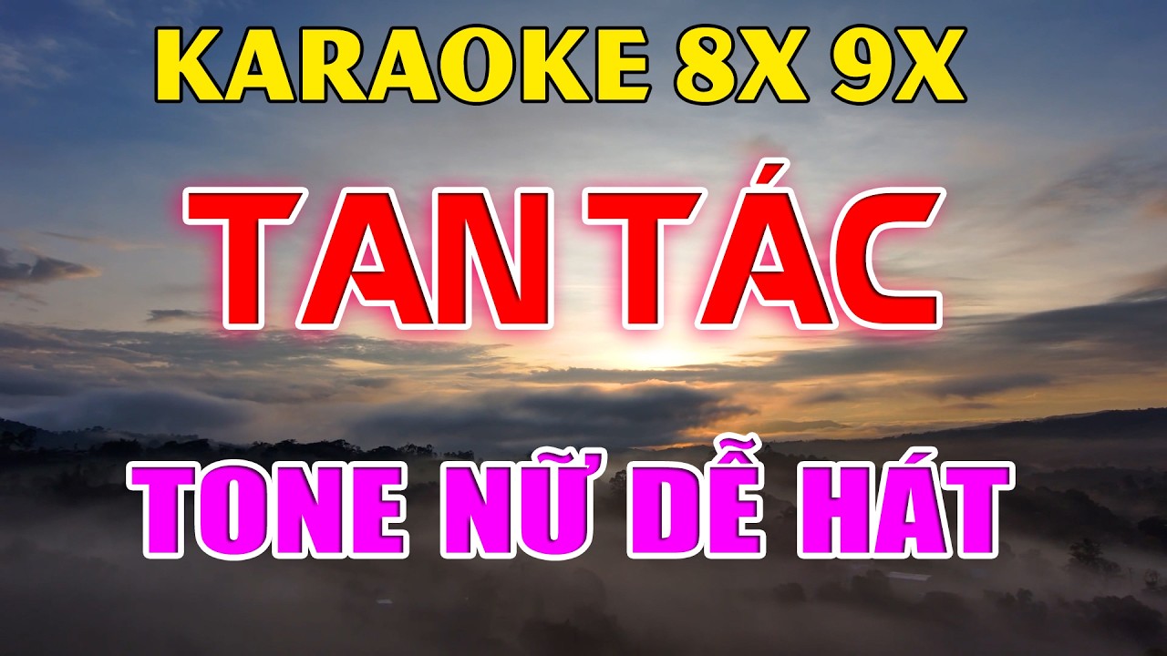 Karaoke Tan Tác Nhạc Trẻ Rumba 8x 9x Tone Nữ ( Fm ) Beat Phối Hay 2026