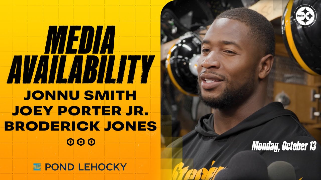 Jonnu Smith, Joey Porter Jr., Broderick Jones Media Availability (Oct. 13) | Pittsburgh Steelers