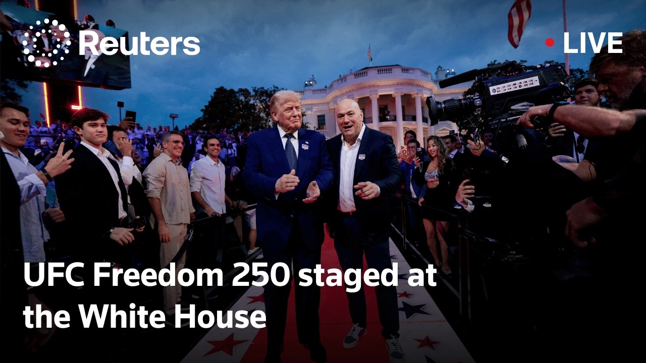 LIVE: UFC Freedom 250 staged at the White House