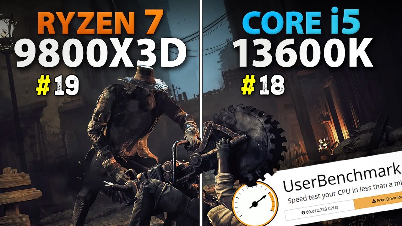 UserBenchmark - How BAD is it? | i5-13600K vs  Ryzen 7 9800X3D