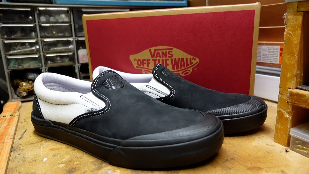 Распаковка кроссовок Vans BMX Slip-On (Dak Roche/Black/White)