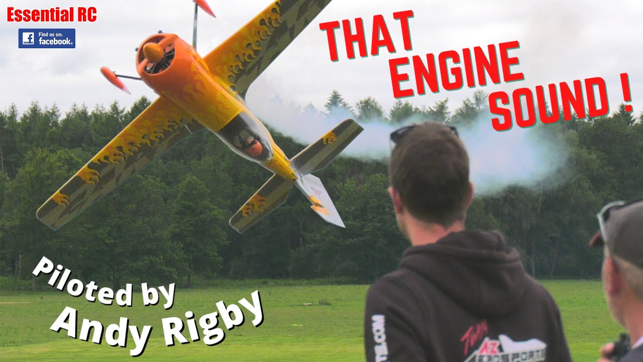AMAZING ENGINE SOUND ! Moki 250cc RADIAL powered 40% CARF Sukhoi SU-31 | Piloted by Andy Rigby