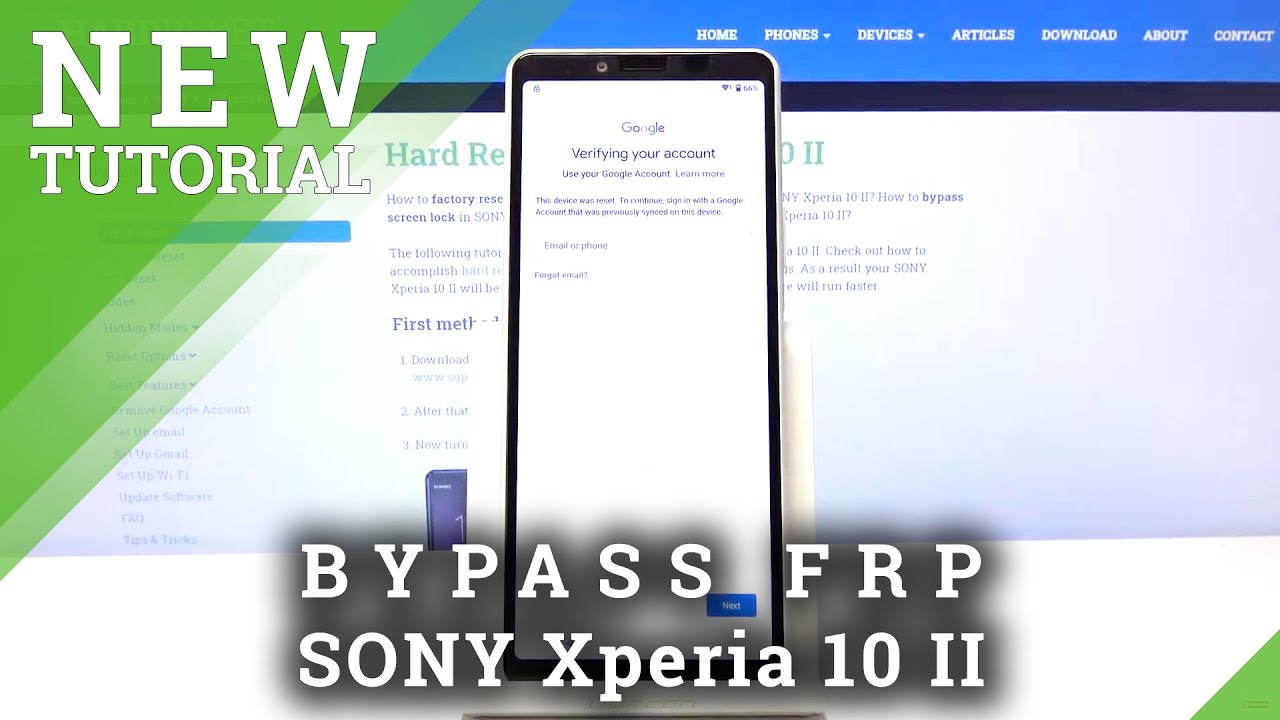 How to Bypass Google Verification in SONY Xperia 10 II – Skip FRP