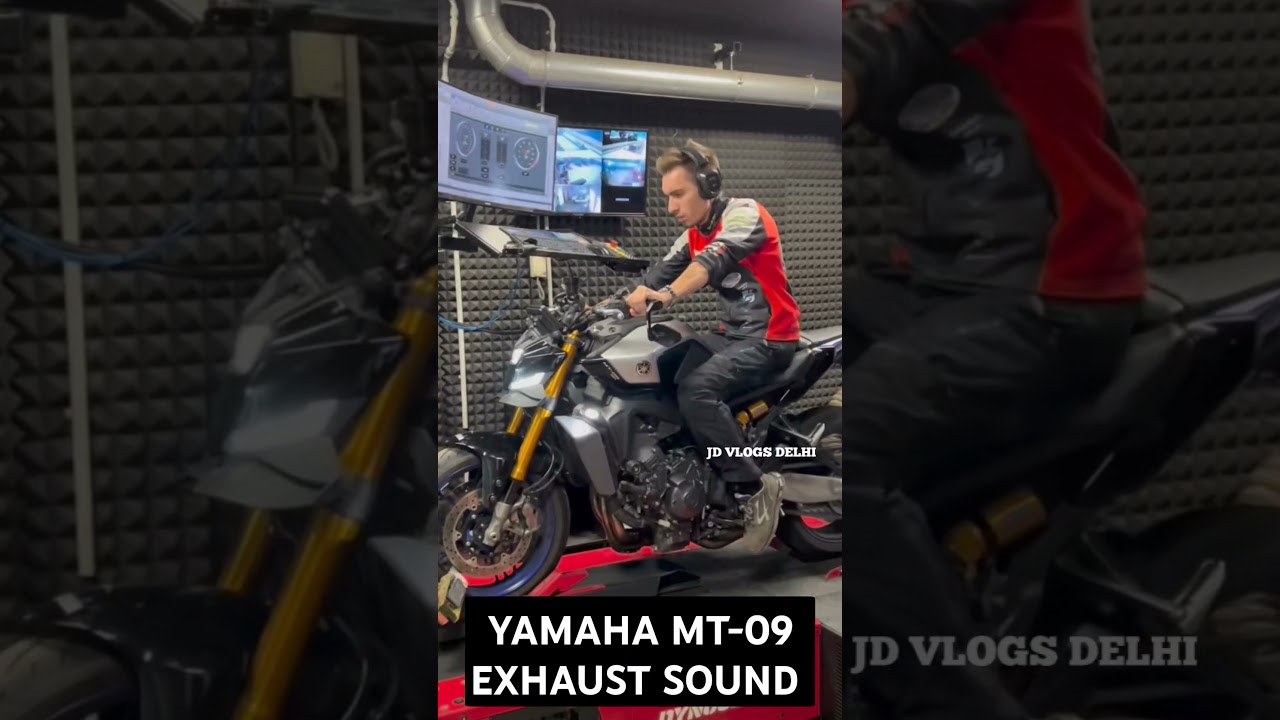 Yamaha MT-09 Dyno Test Exhaust Sound  #shorts #yamaha #mt09 #dyno #sound #exhaust #trending #short