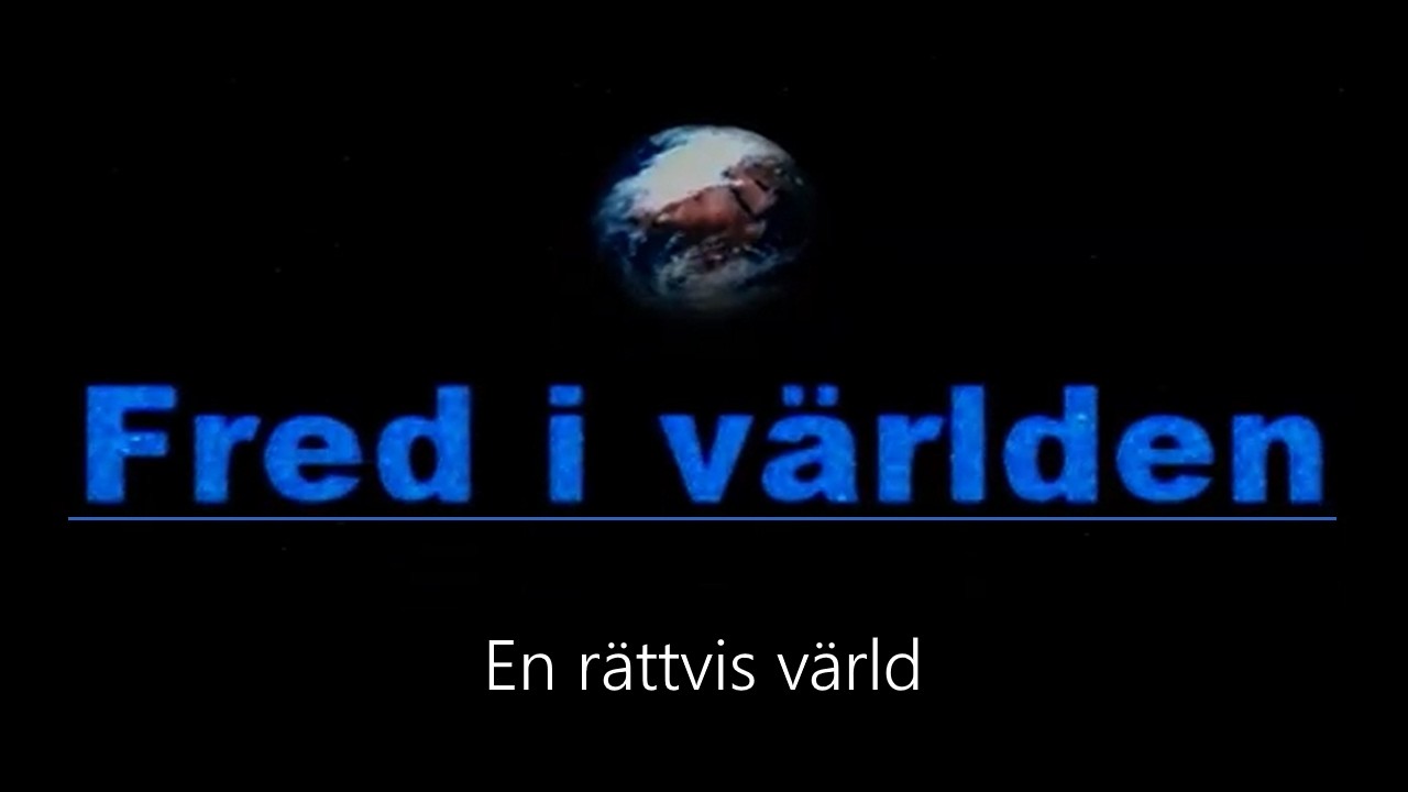 Fred i världen: En rättvis värld