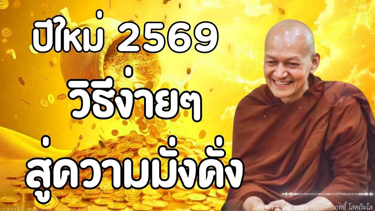 ฟังธรรมข้ามปี 2569 - วิธีง่ายๆ สู่ความมั่งคั่ง #พุทธวจน ! พระอาจารย์คึกฤทธิ์ โสตฺถิผโล #30