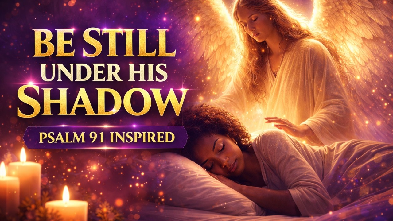 🌙 Be Still Under His Shadow | Psalm 91 Inspired Night Prayer for Deep Sleep & Protection ✨