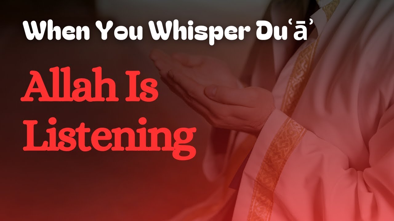 When you whisper dua, Allah is listening, so don't lose hope.