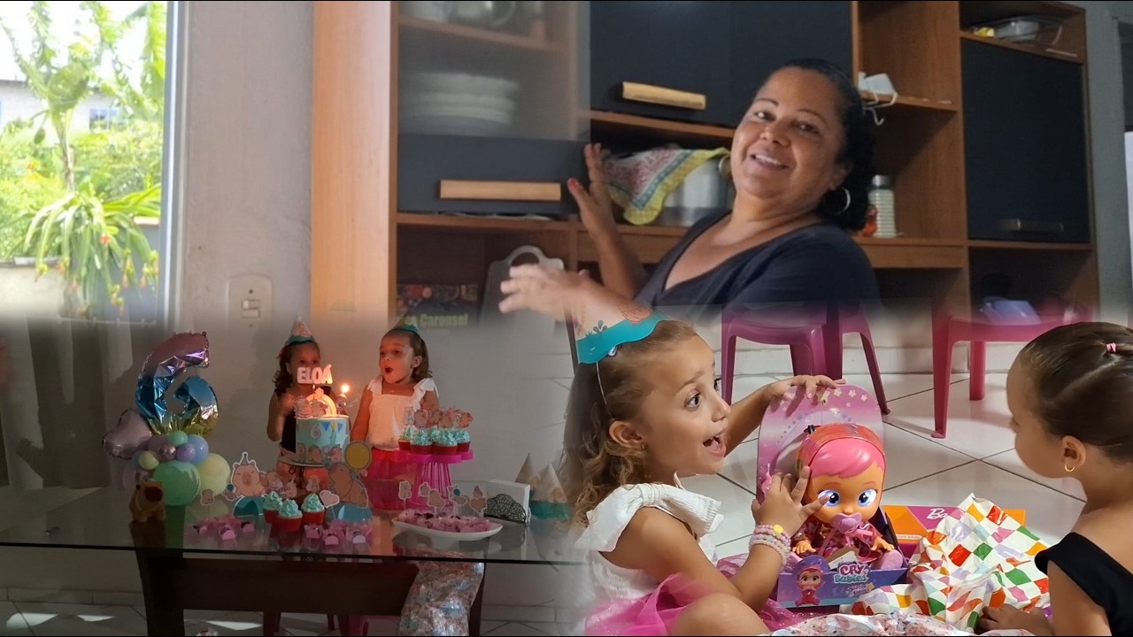 Fazendo fofoca do almoço de família 😲 casos de família😂+ Aniversário de Eloá 🎂