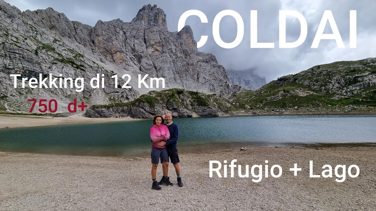 Lago e rifugio COLDAI da Palafavera. Comprensorio Civetta e DOLOMITI di Zoldo. Italy travel
