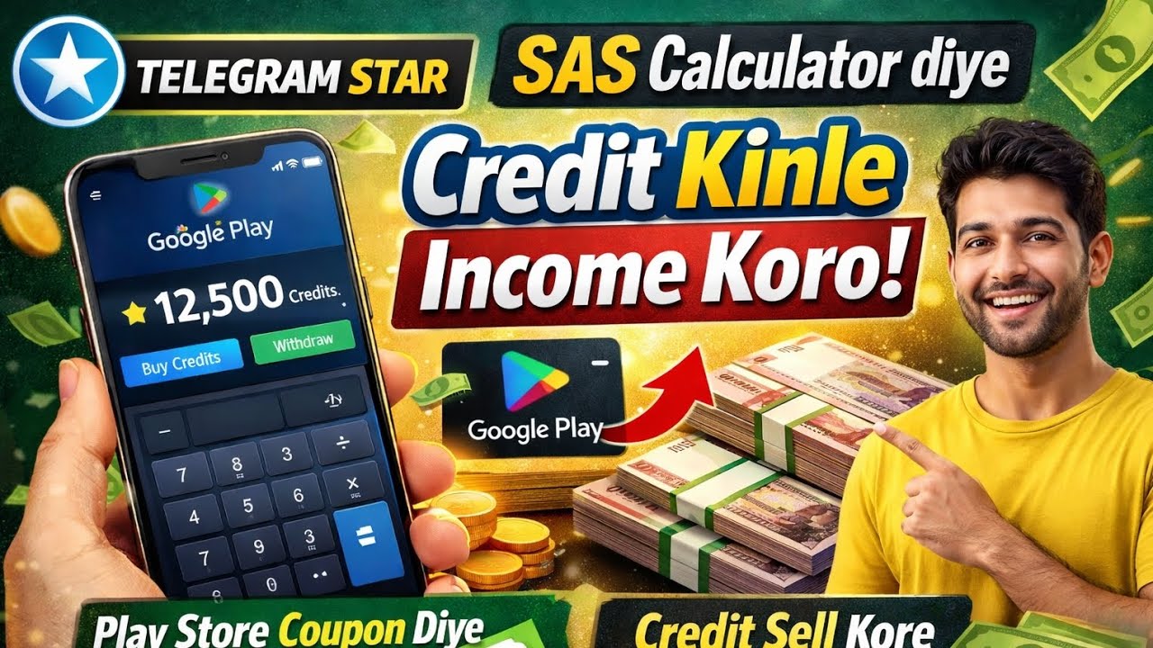 Telegram star new method | 100% working method|playstore offer |SAS calculator |online