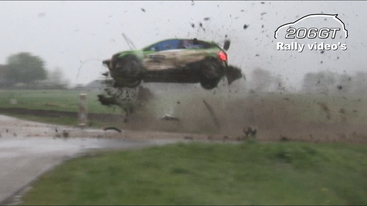 Zuiderzee Rally 2026 BIG CRASH almost second crash _Best of by 206GT Rally Video's