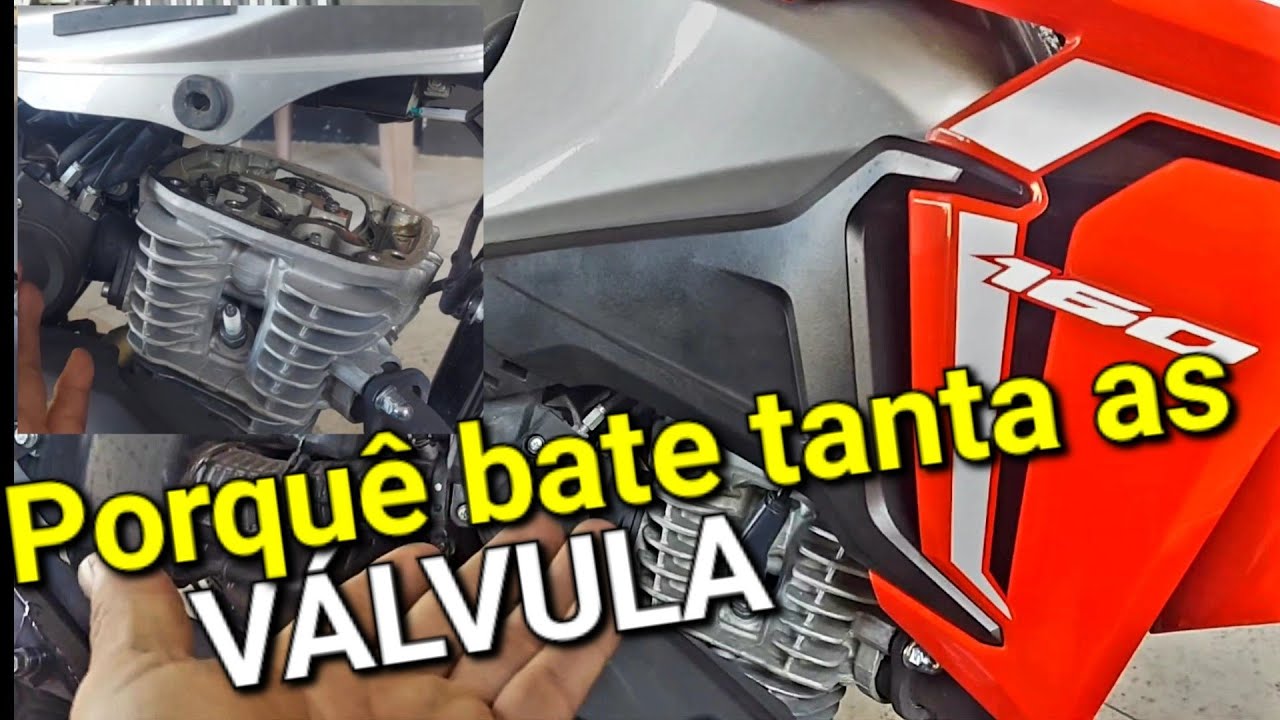 porque a 160 bate tanto as válvulas e a 150 não?