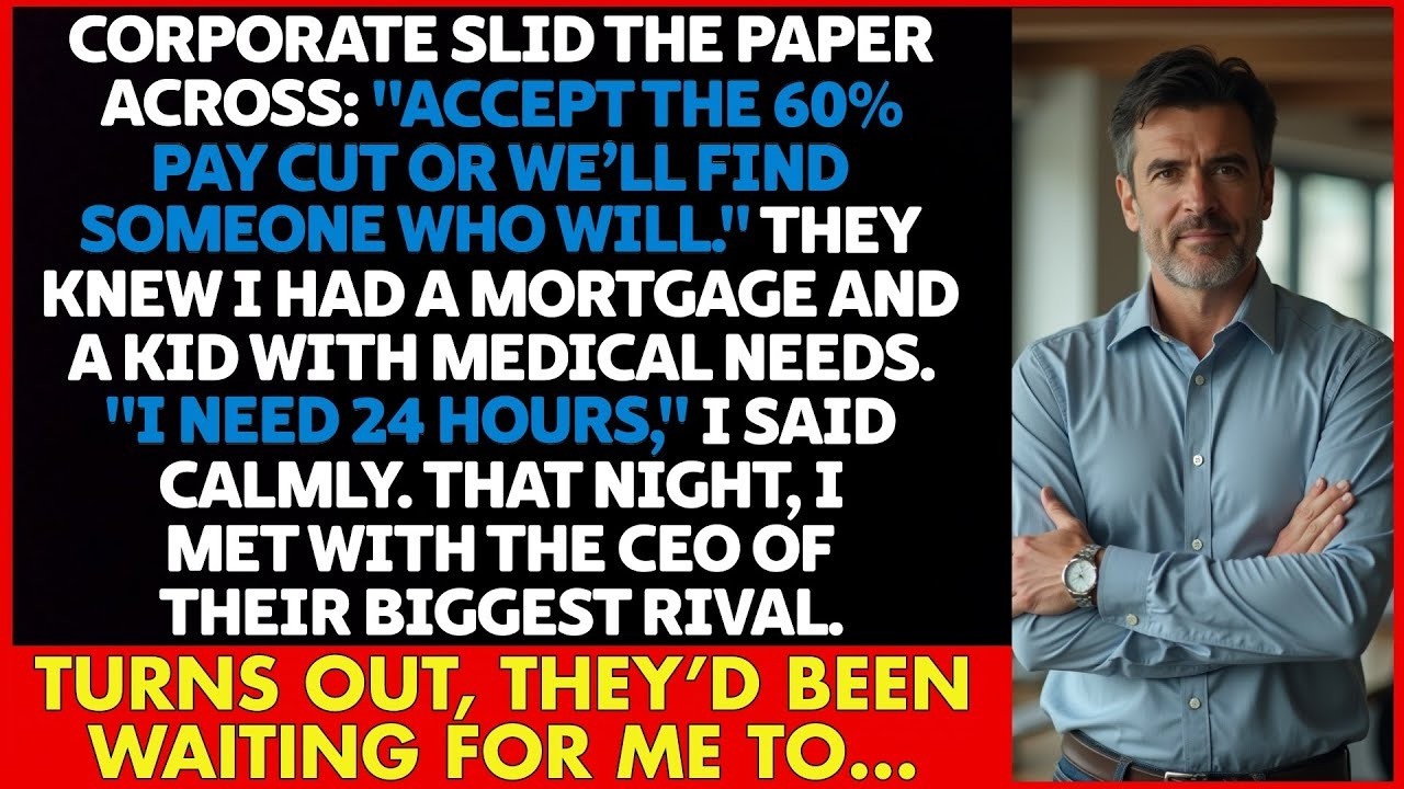 Offered a 60% PAY CUT, I called their BIGGEST RIVAL that night—They’d been WAITING for me to..