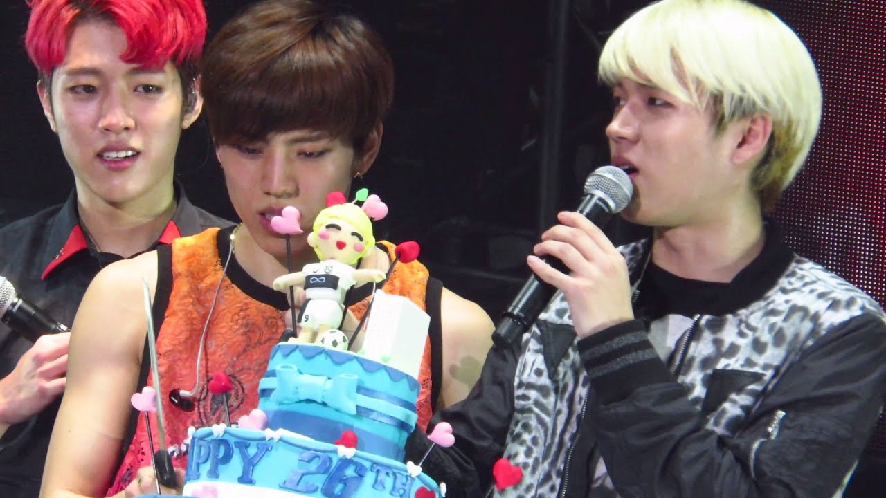 INFINITE 2nd WORLD TOUR IN HONG KONG - 160131 - NamWooHyun 26th Happy Birthday