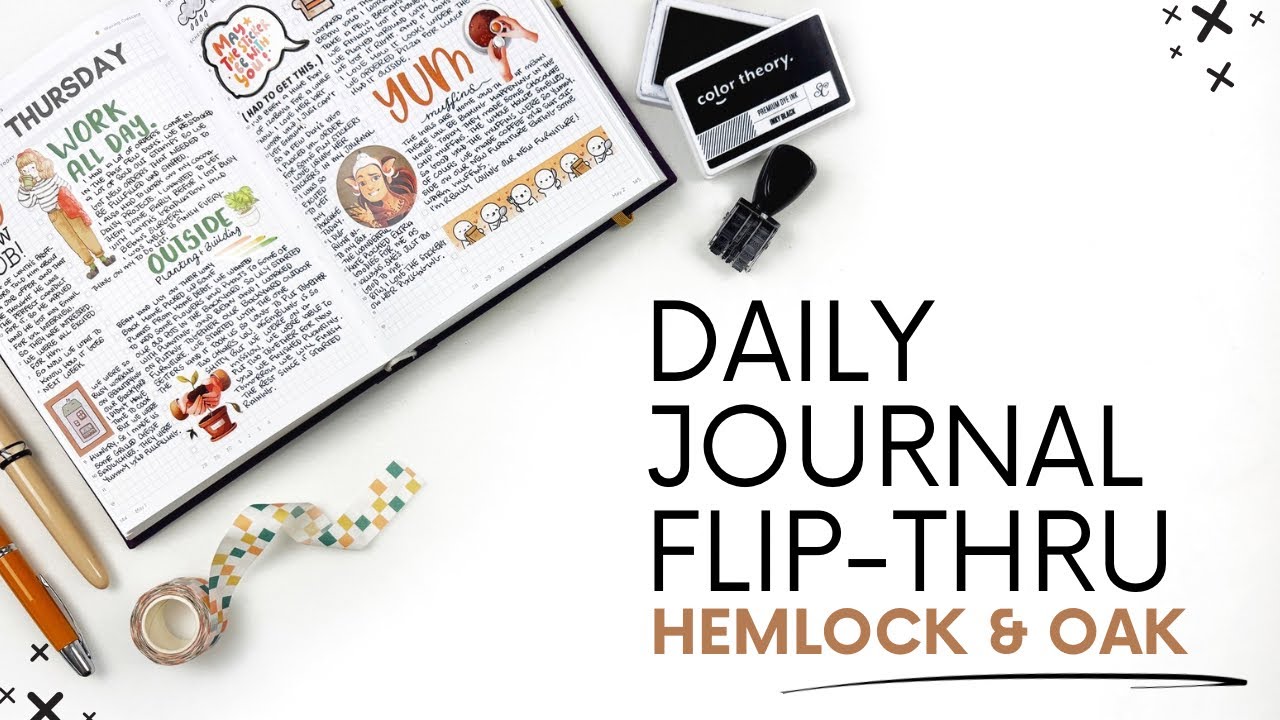 Daily Journal Flip Through Jan-Apr 2025 | Hemlock & Oak Daily