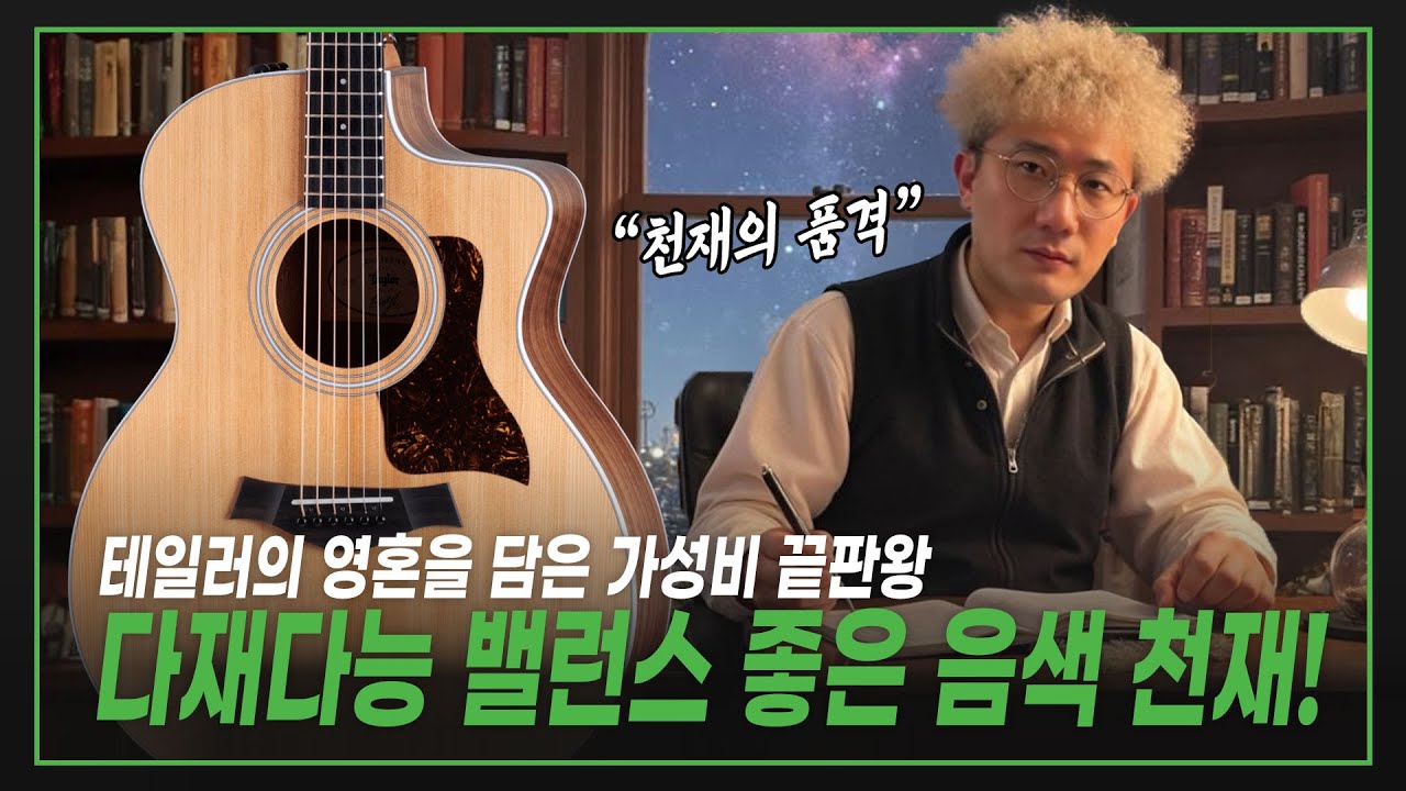 👻테일러의 혼! 다재다능한 음색 천재! 🤓🎶 Taylor 어쿠스틱기타 214ce