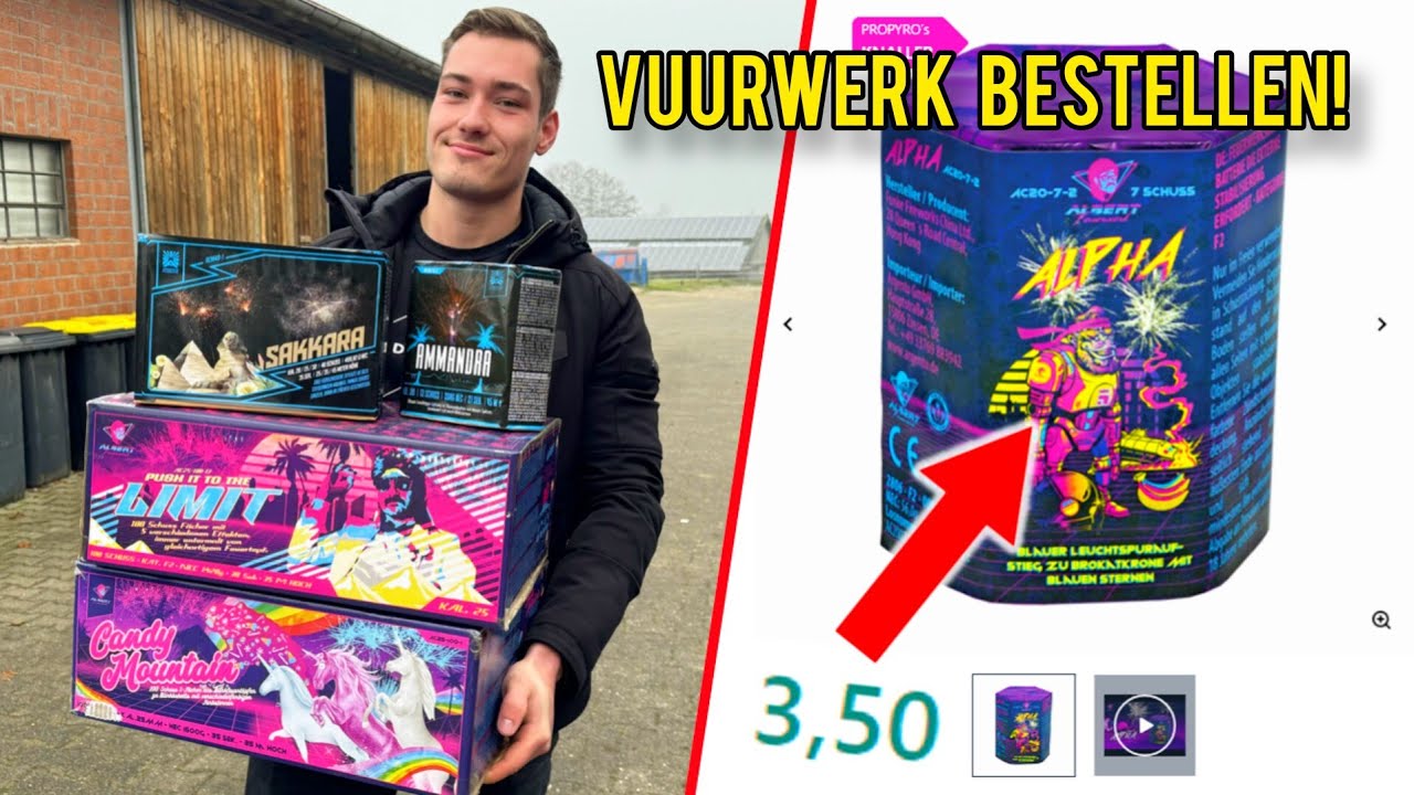 VUURWERK BESTELLEN VOOR OUD EN NIEUW!!