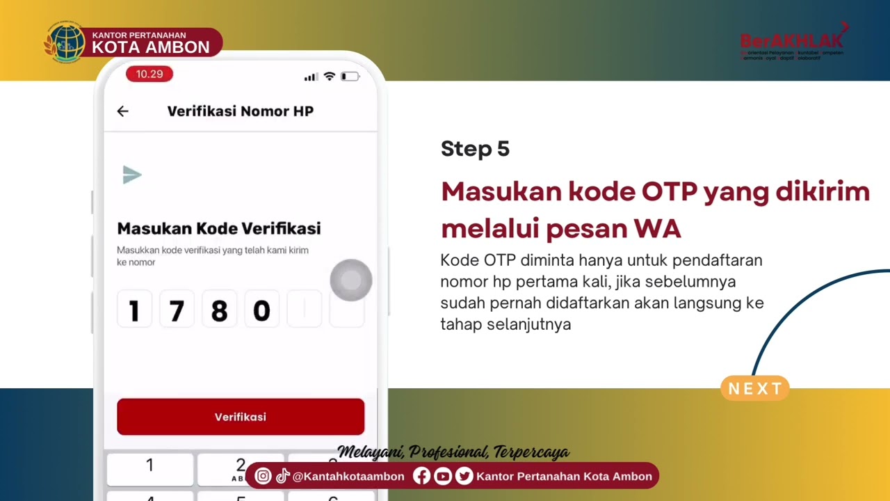 YUK! SIMAK CARA MENGAMBIL NOMOR ANTRIAN ONLINE MELALUI APLIKASI SENTUH TANAHKU
