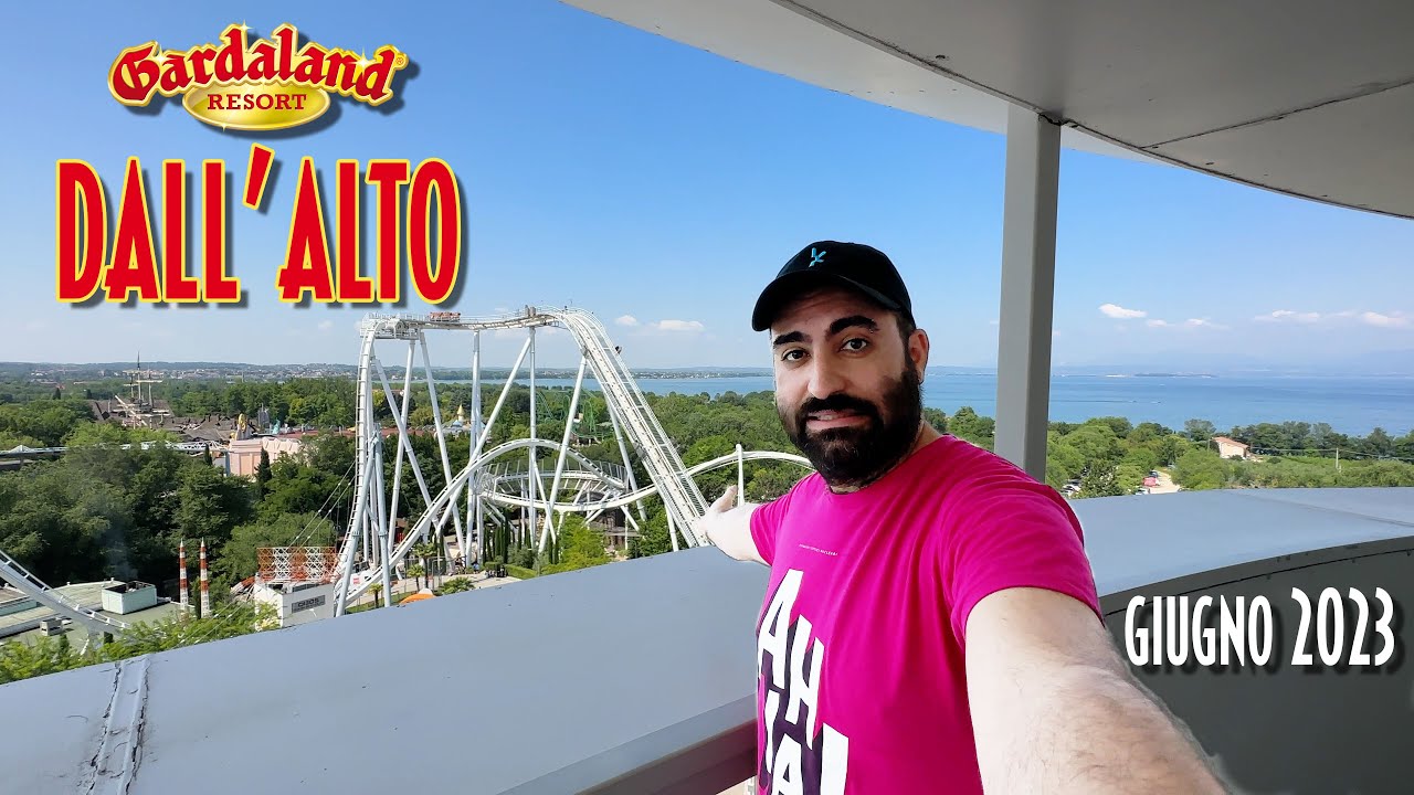GARDALAND dall'alto - Terrazze ed Attrazioni panoramiche