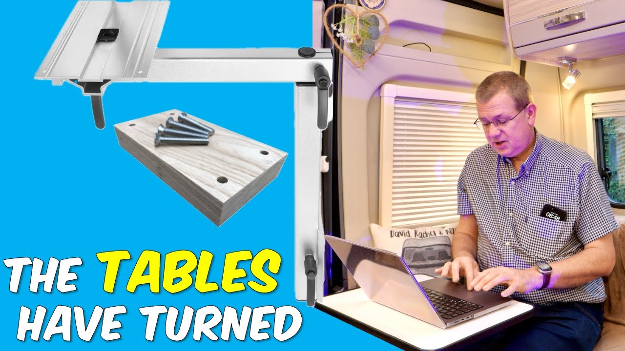 Fitting a Detachable 360 Swivel Table Leg System to the rear door - Fiat Ducato