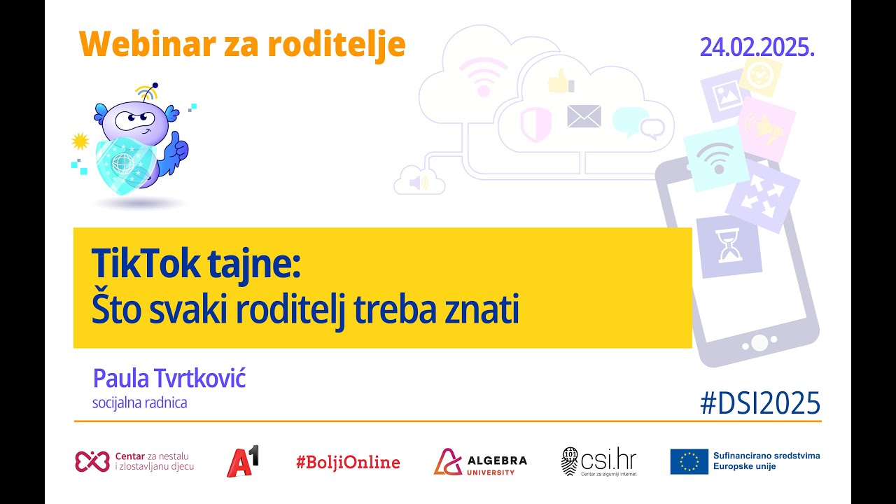 Webinar za roditelje:  TikTok tajne: Što svaki roditelj treba znati