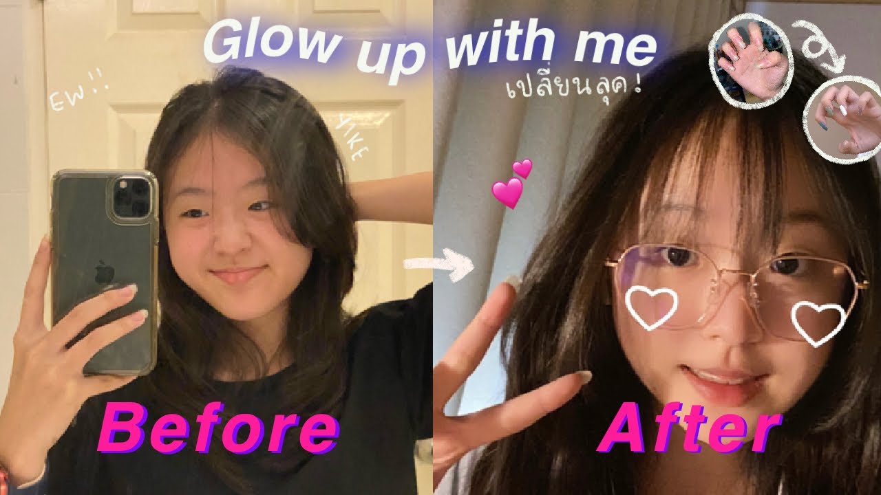 Glow up with me | 👑 เปลี่ยนลุคตัวเองใหม่; เเต่งหน้า,ทาเล็บ,ตัดผม,ดูเเลตัวเอง | Mildd S