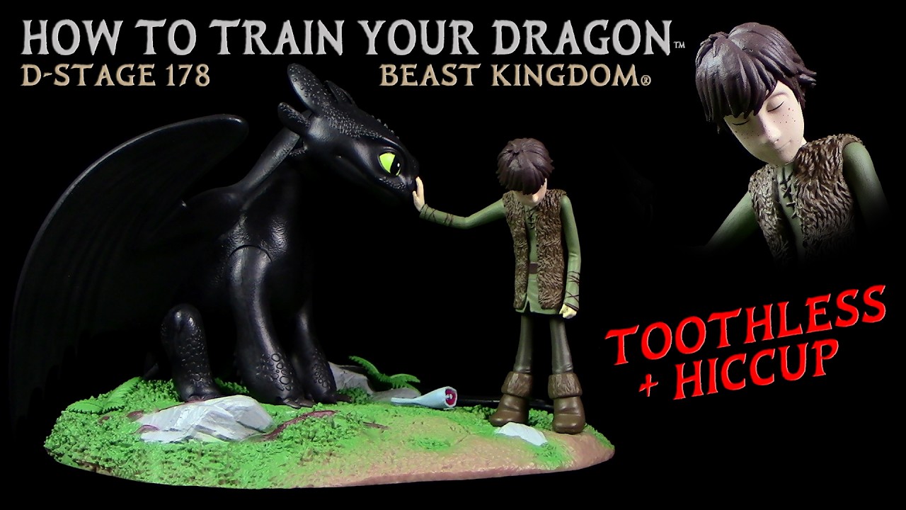 Beast Kingdom - Toothless & Hiccup - D-Stage 178  - How To Train Your Dragon Statue - Unboxing