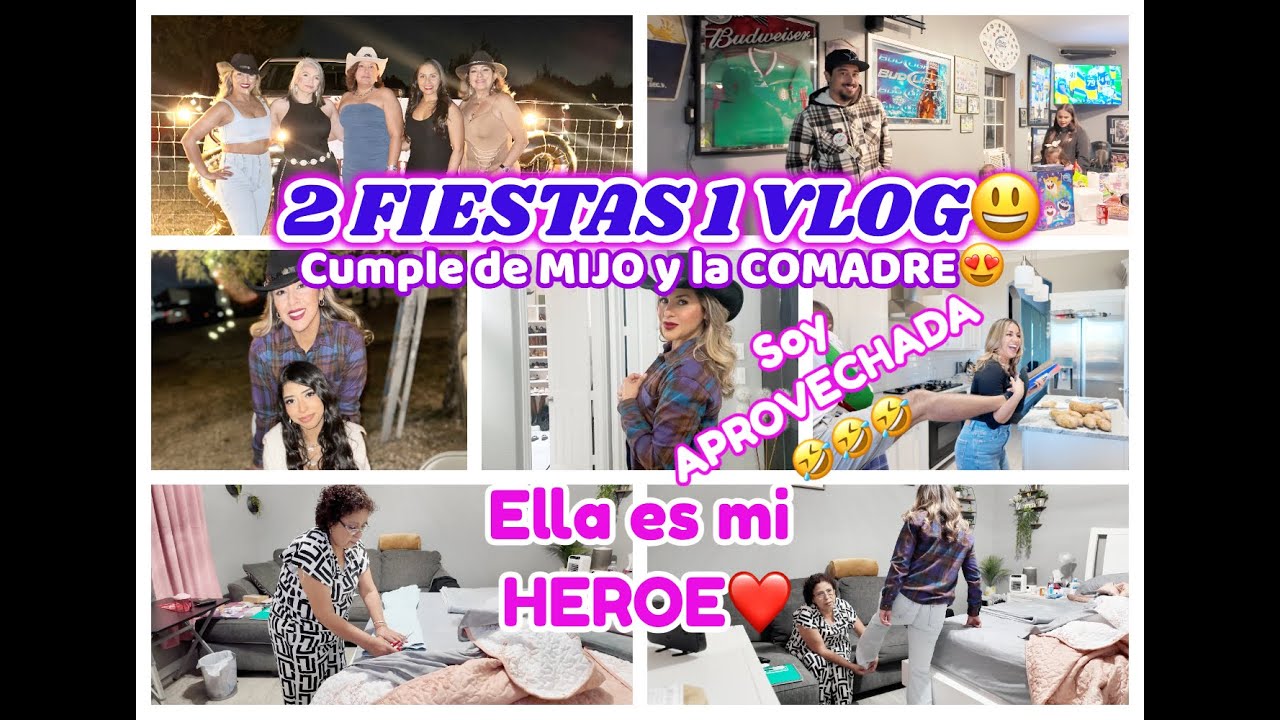 2 PARTIES 1 VLOG + I put on my BOOTS and HAT👢🤠 I cut my PANTS👖 BLAKE and GODMOTHER'S birthday❤️